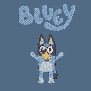 Bluey Embroidered Adult Unisex Crewneck Cozy Sweatshirt